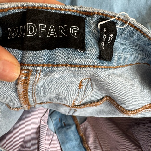 Wildfang The Essential Work denim Women's Sz L Light Wash Carpenter Jeans NEW - Picture 8 of 8